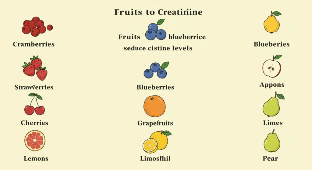 list of fruits to reduce creatinine level